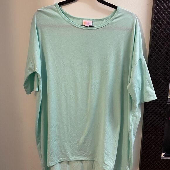 Lu Laroe Mint green short sleeve tunic top/classic/comfort/casual - Picture 1 of 3
